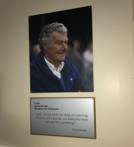 World Golf of Famer, John Jacobs
