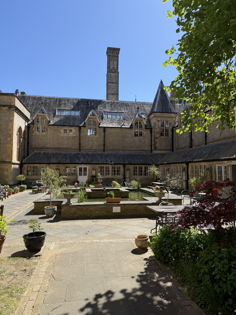 The courtyard at the Royal Victoria Patriotic Building, home to SGC Wandsworth Common.